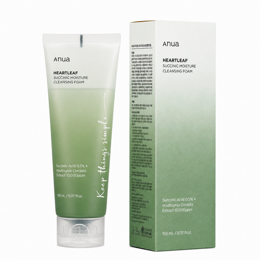 Anua Heartleaf Succinic Moisture Cleansing Foam – 150ml
