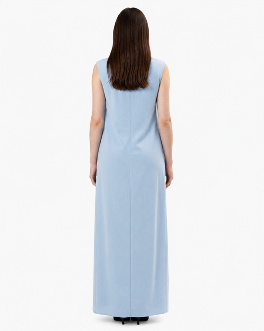 Inner Dress – Blue – back view – AZRIA KSA