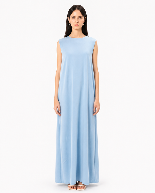 Inner Dress – Blue – front view – AZRIA KSA