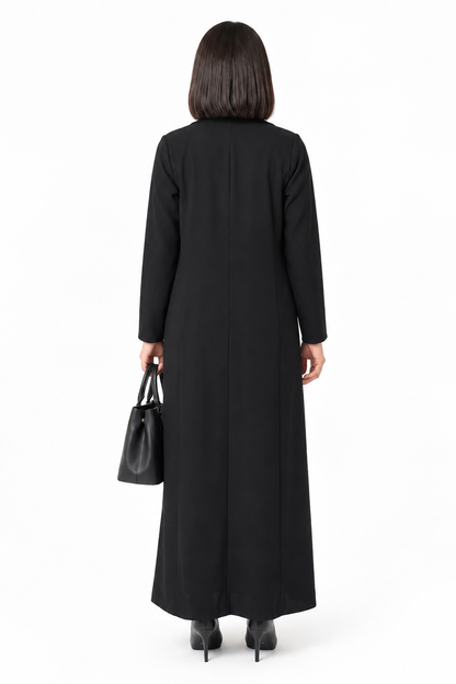 Classic Blazer Abaya – Black