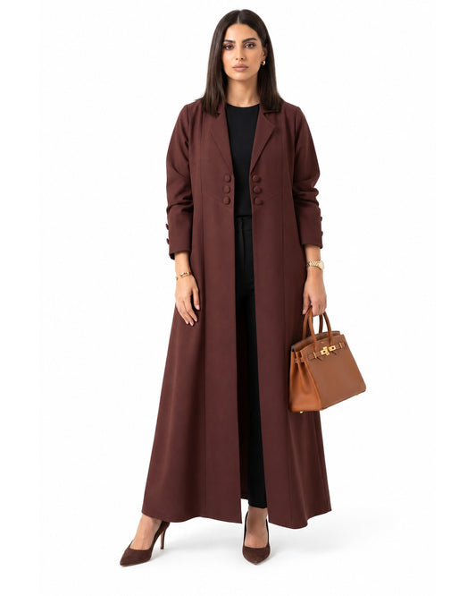 Classic Blazer Abaya – Red