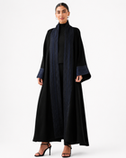 Classic Threadwork Abaya – Black