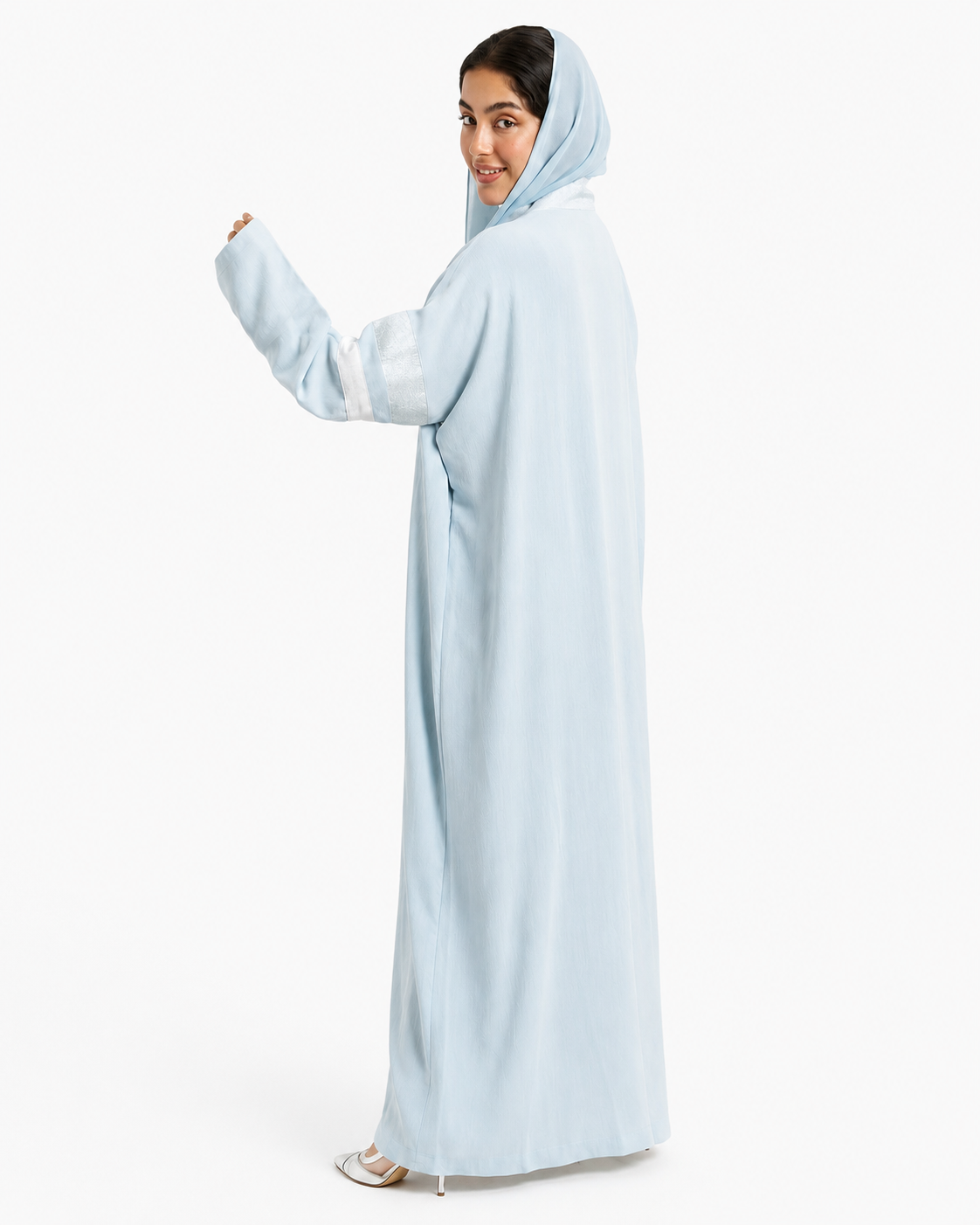 Embroidered Occasional Abaya – Blue