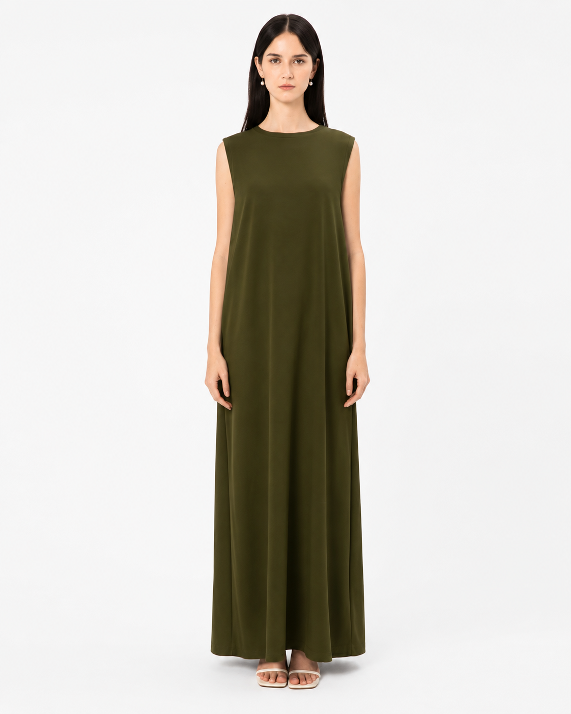 Inner Dress – Green – front view – AZRIA KSA