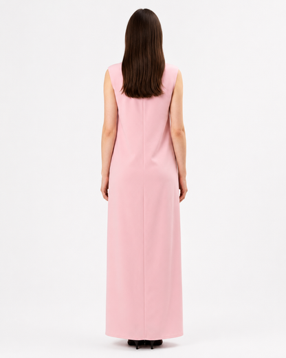 Inner Dress – Pink – back view – AZRIA KSA