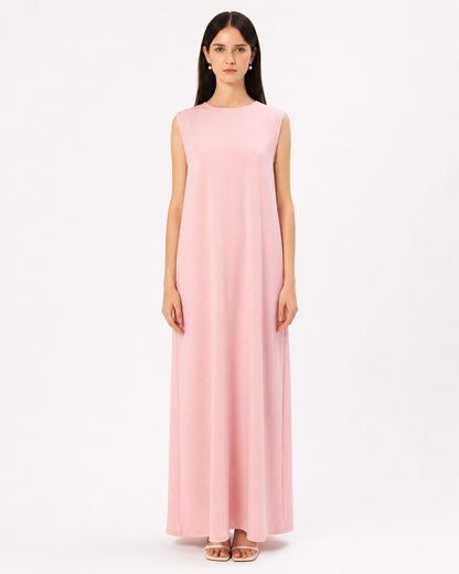 Inner Dress – Pink – front view – AZRIA KSA