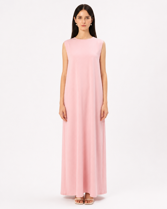 Inner Dress – Pink – front view – AZRIA KSA