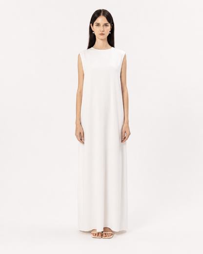 White Sleeveless Inner Dress – Front View – Shop Azria