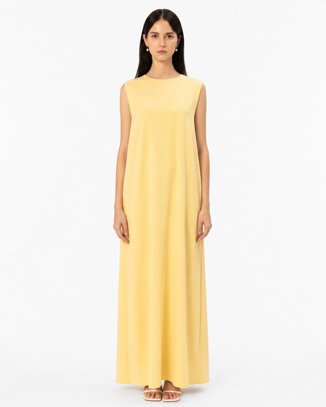 Inner Dress – Yellow – front view – AZRIA KSA